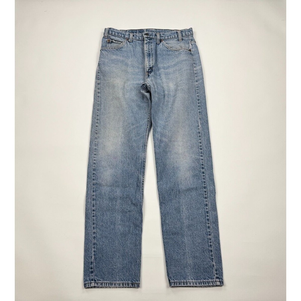 Levis 505 Vtg 90s Orange Tab Straight Leg Jeans Mens 34 x 34‎ Cotton 5-Pockets